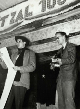 Viering van het 100-jarige bestaan van het studentengenootschap 't Zal Wel Gaan, 1952. (Universiteitsbibliotheek Gent)