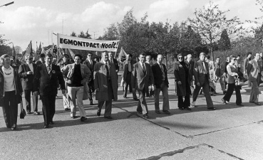 Betoging tegen het Egmontpact, 1977. (ADVN, VFB119)
