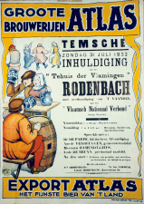 Affiche ter promotie van de inhuldiging van het Vlaams Huis 'Rodenbach' in Temse, 31 juli 1932. (ADVN, VFB359)