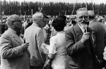 Ernest Claes op de 28ste IJzerbedevaart, 21 augustus 1955. (ADVN, VFAY719)