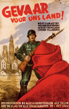 Wervingsaffiche voor de strijd aan het Oostfront, 1941-1944. (ADVN, VAFC34)